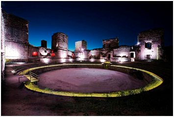 Spain Buitrago del Lozoya Castle Lighting Project